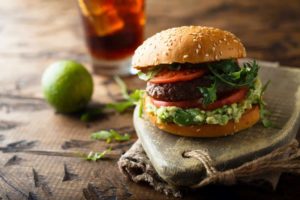 hamburguesa con guacamole