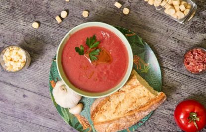 formas de acompañar el gazpacho