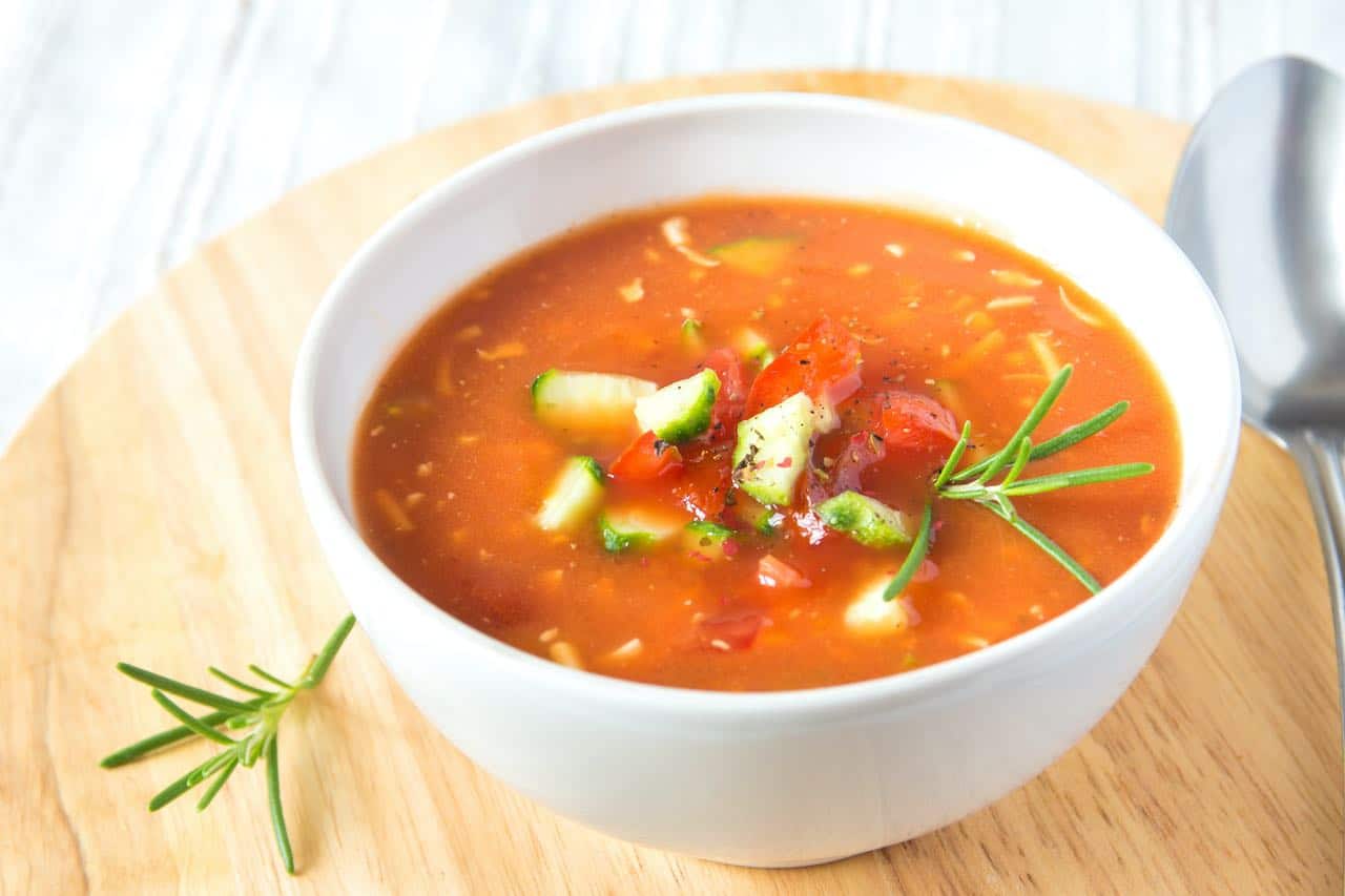 Gazpacho de aguacate - Caña Nature