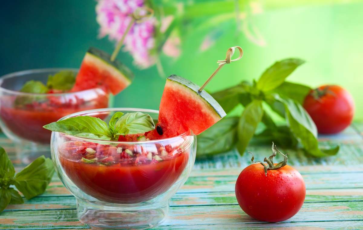 Gazpacho de sandia y tomate - Caña Nature