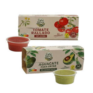 Monodosis tomate rallado y aguacate para untar