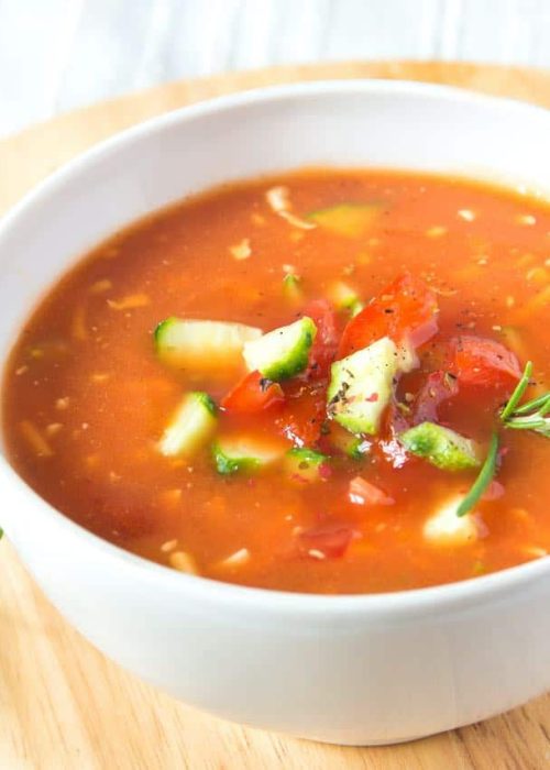 Gazpacho de aguacate - Caña Nature